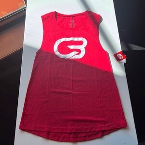 Red Cyclebar workout top